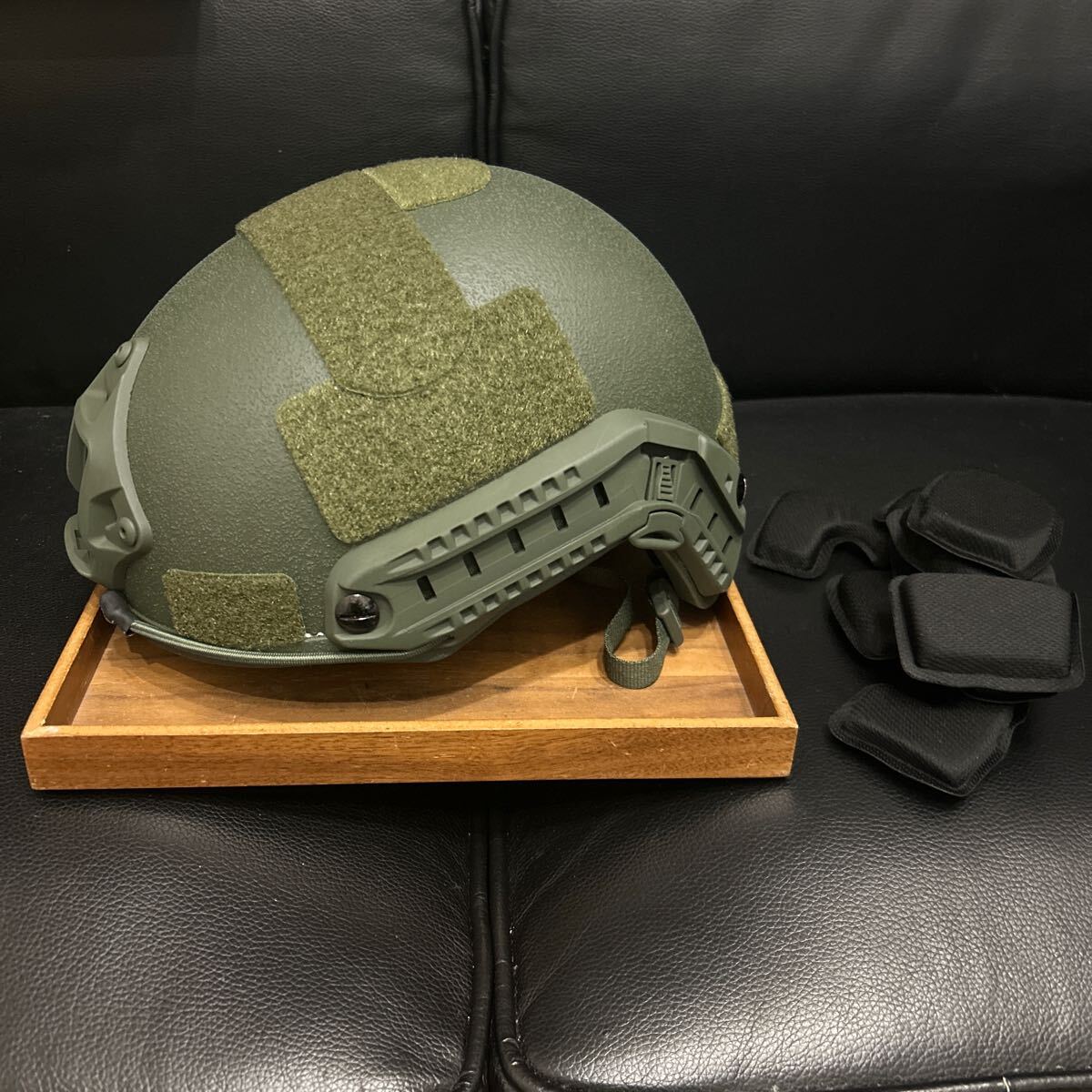 NIJ-Ⅲa 実物 防弾ヘルメット、55㎝～62㎝/TAN FAST OPS