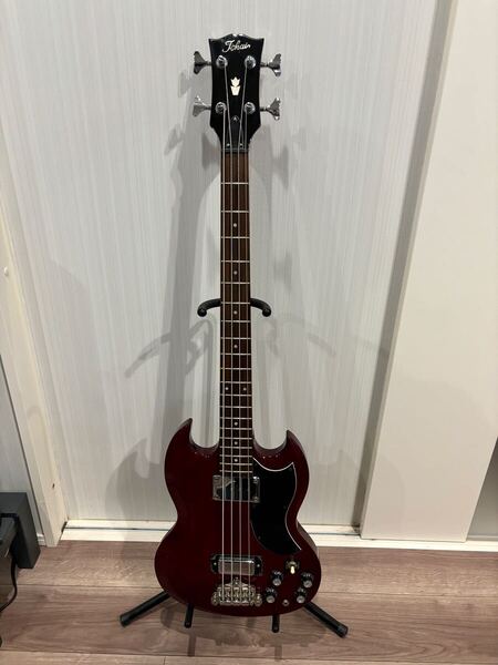 Tokai エレキベース バーガンディ SGベース 赤茶 ミドルスケール