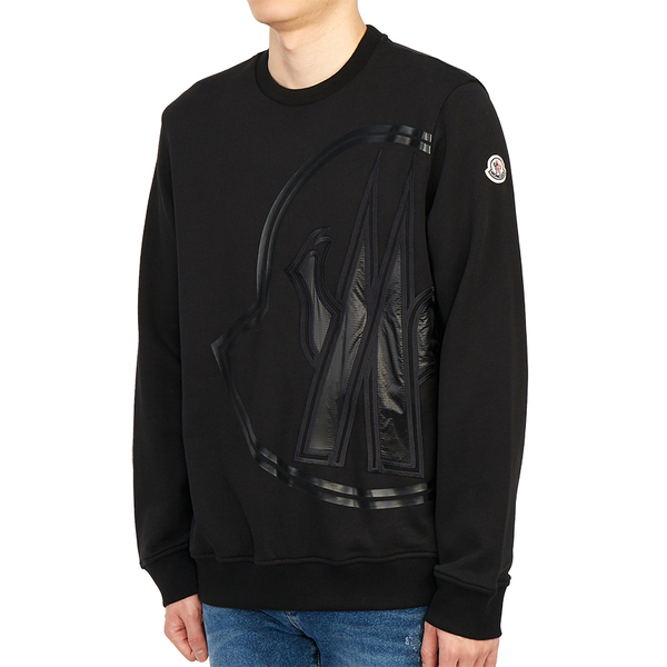 送料無料 47 MONCLER モンクレール 8G00014 809KR ブラック トレーナー スウェット size M
