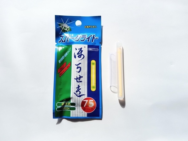 発光時間が長い! 釣り用 ケミカルライト 蛍光棒 75mm 10本 セット 夜釣り ナマズ シーバス マダイ クロダイ ハマフエフキ ケミホタル