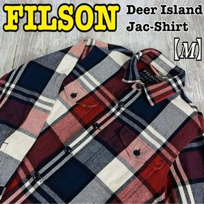 【希少】FILSON フィルソン Deer Island Jac シャツ ネルシャツ【M】キャンプ アウトドア バイク