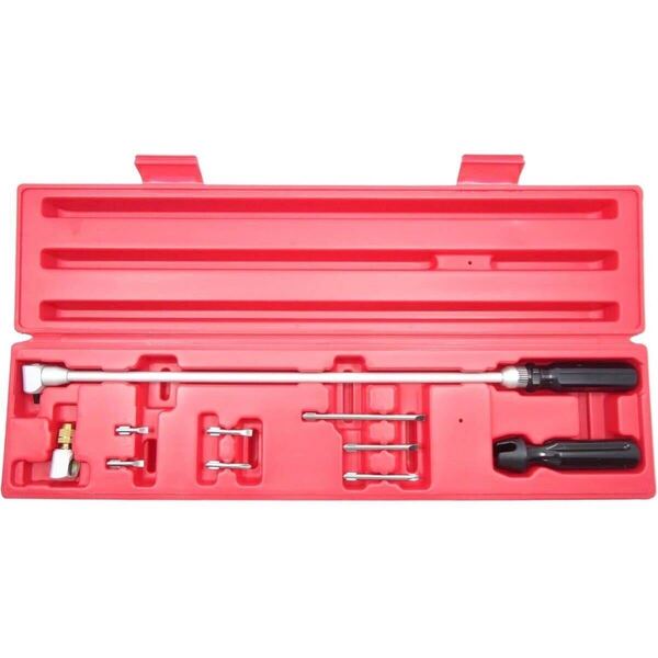 10pc キャブドライバー セット パイロットスクリュー 角度変更 調整 FCR TMR バイク 専用 工具 セッティング ドライバー キャブレター