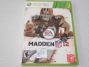 xbox360★MADDEN NFL 12 海外版 北米版★箱付・ソフト付