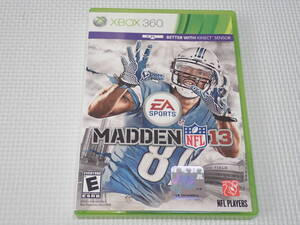 xbox360★MADDEN NFL 13 海外版 北米版★箱付・ソフト付