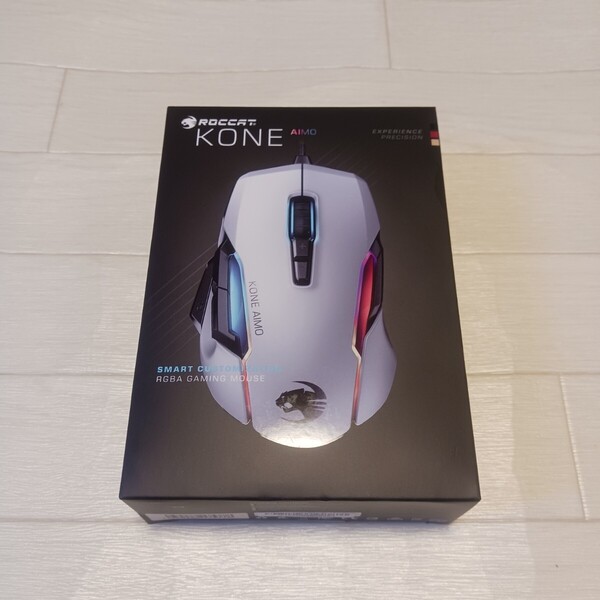 【未開封品】ゲーミングマウス KONE AIMO Remastered ホワイト ROC-11-820-WE