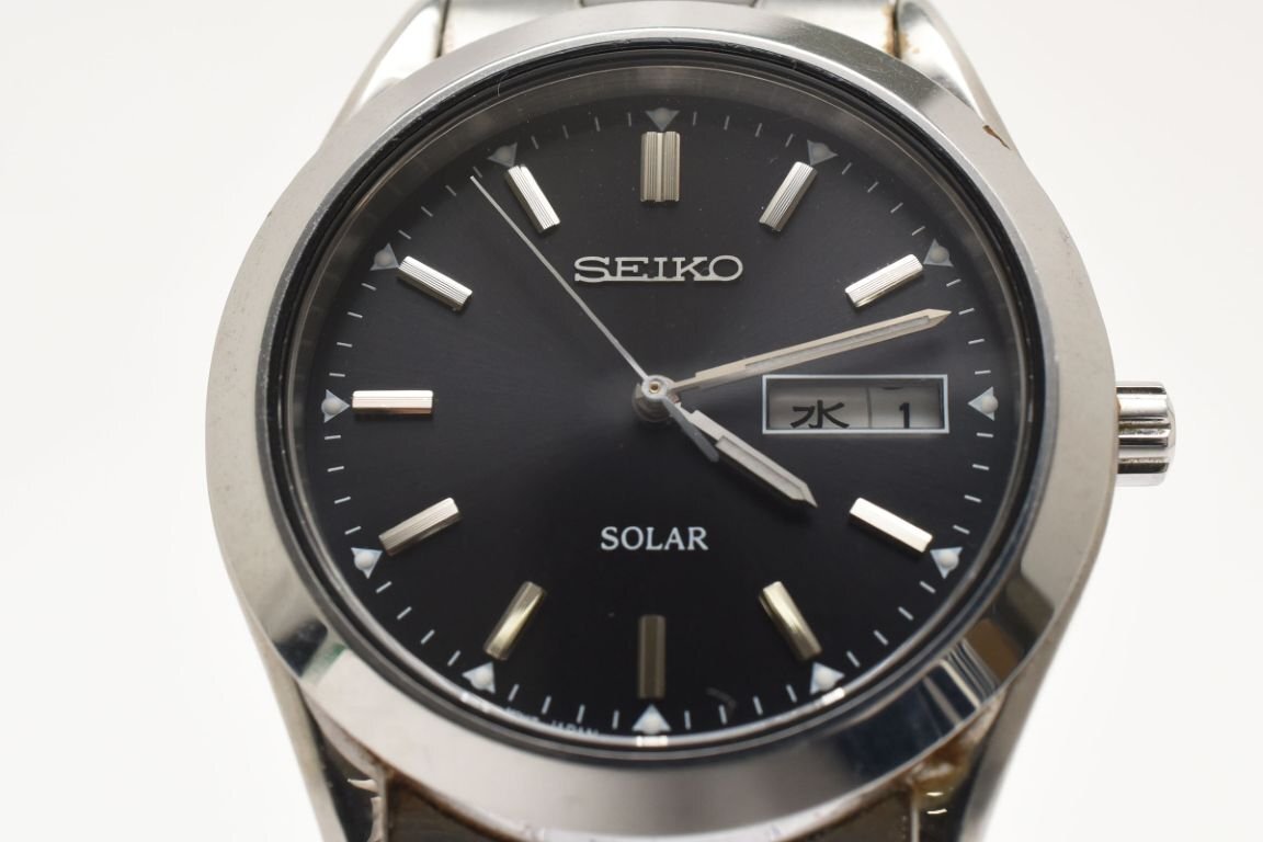 SEIKO セイコー 腕時計 SPIRIT ソーラー ブラック V158-0AB0