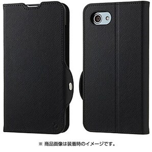 送料無料【訳あり・未使用品】手帳型ケース ブラック AQUOS R compact■701SH/au SHV41/SH-M06■アクオスR コンパクト