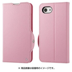送料無料【訳あり・未使用品】手帳型ケース ピンク AQUOS R compact■701SH/au SHV41/SH-M06■アクオスR コンパクト