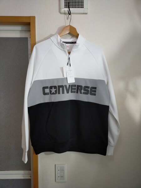 新品 CONVERSE ハーフジップ トレーニングジャケット L