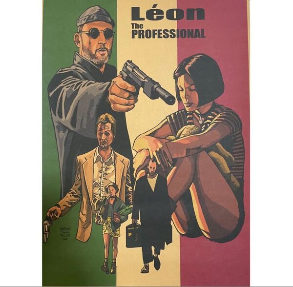 K129A3 レオン LEON 映画 ポスター ジャンレノ リュック・ベッソン
