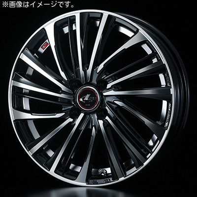 個人宅発送可能 ウエッズ Weds 16X5.0J +45 4H 100 PBMC ホイール 1本 LEONIS FS レオニス・エフエス (39962)