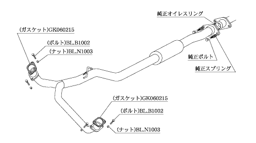 自動車関連業者直送限定 柿本 カキモト Center Pipe センターパイプ SUBARU アウトバック BPH 2.5_ターボ 4WD(AWD) 08/5-09/5 (BCP314)