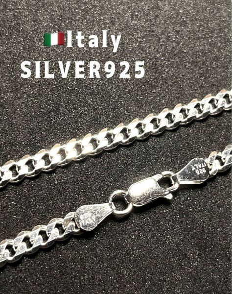 LME2-18ぽFc イタリア製スターリングシルバー925喜平 ITALY SILVERチェーン18y