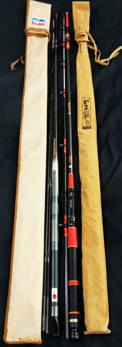 ダイワ　Daiwa HZ 入舟カレイ　30/40-210  美品　2本セット ダイワ Daiwa PG 入船 ペアー 210 船竿 穂先2本4k855