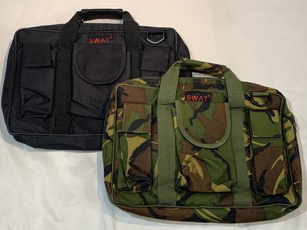 ★まとめ2つ★【SWAT】ハンドガンバッグ ハンドガンケース ピストルバッグ ピストルケース タクティカルケース ミリタリー 2ウェイバッグ