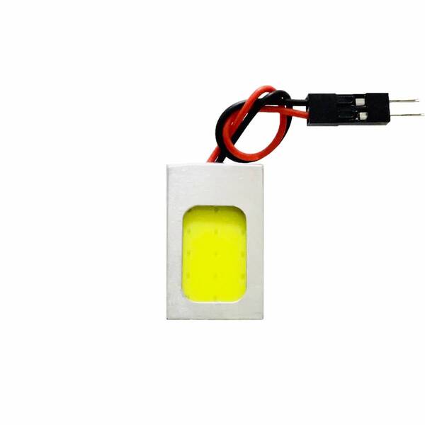 ダイハツ コペン ローブ COPEN LA400K T10 LED 室内灯 超爆光 アルミフレーム付 全面発光 COBパネル ルームランプ 1個 ホワイト