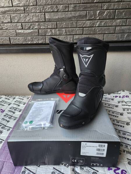 使用10回程度!ダイネーゼ製 スポーツマスターゴアテックスブーツ 41 ブラック DAINESE SPORTMASTER GORE-TEX BOOTS 25.5CM