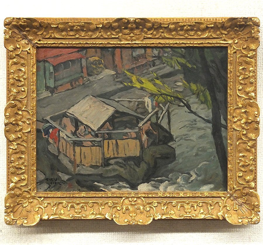 石川寅治「裸婦十種のうちつれづれ」木版画 新版画 山岸主計彫 美人