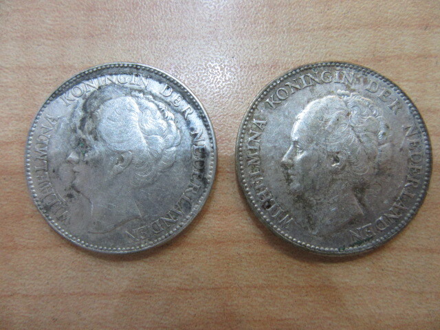 オランダ 1ギルダー銀貨 5枚 1968年 1967年 ユリアナ女王 - メルカリ