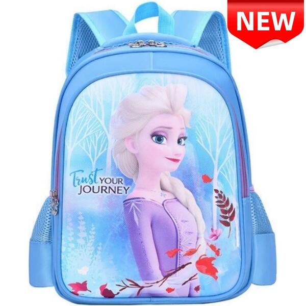 新品キッズリュック アナと雪の女王 エルサ 子供用バッグ ブルー 通園 遠足