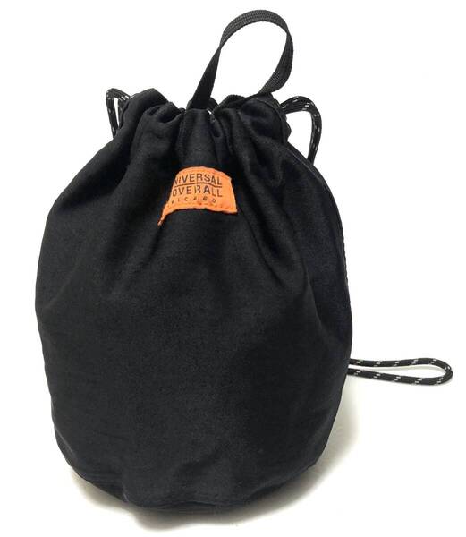 ユニバーサルオーバーオール 2501203 巾着 ショルダーバッグ 2WAY ブラック 黒 ハンドバッグ 巾着バッグ