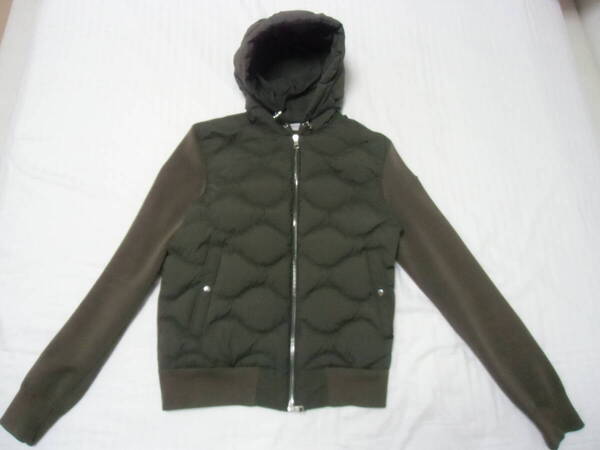 ★MONCLER モンクレール CARDIGAN TRICOT ハイブリッドダウン パーカー カーキ サイズM★