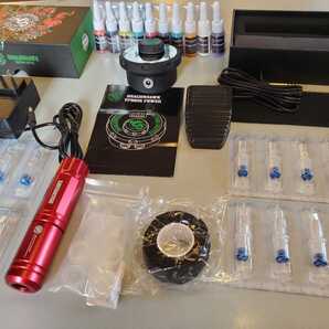 ★正規品Dragonhawk★ペン式★ タトゥーマシンセット★刺青キットV2