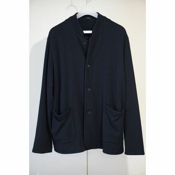 21AW COMOLI カシミヤスタンドカラーニットジャケット(navy)3