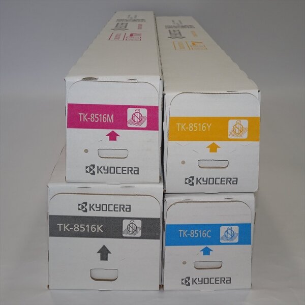 送料無料 美品 4色セット 純正 京セラ トナーキット TK-8516K/TK-8516Y/TK-8516C/TK-8516M TASKalfa TASKalfa 5052ci/6052ci
