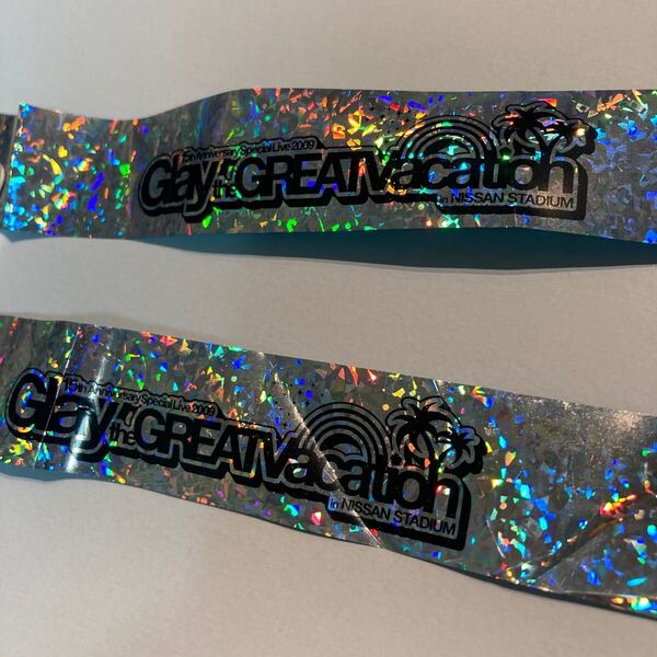 4本 GLAY Great Vacation 2009 銀テープ Teru Takuro Jiro Hisashi グレイ 日産スタジアム