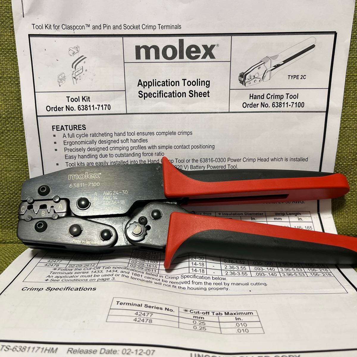 2025年最新】Yahoo!オークション -molex圧着工具の中古品・新品 2025年最新】Yahoo!オークション -molex圧着工具の中古品・新品