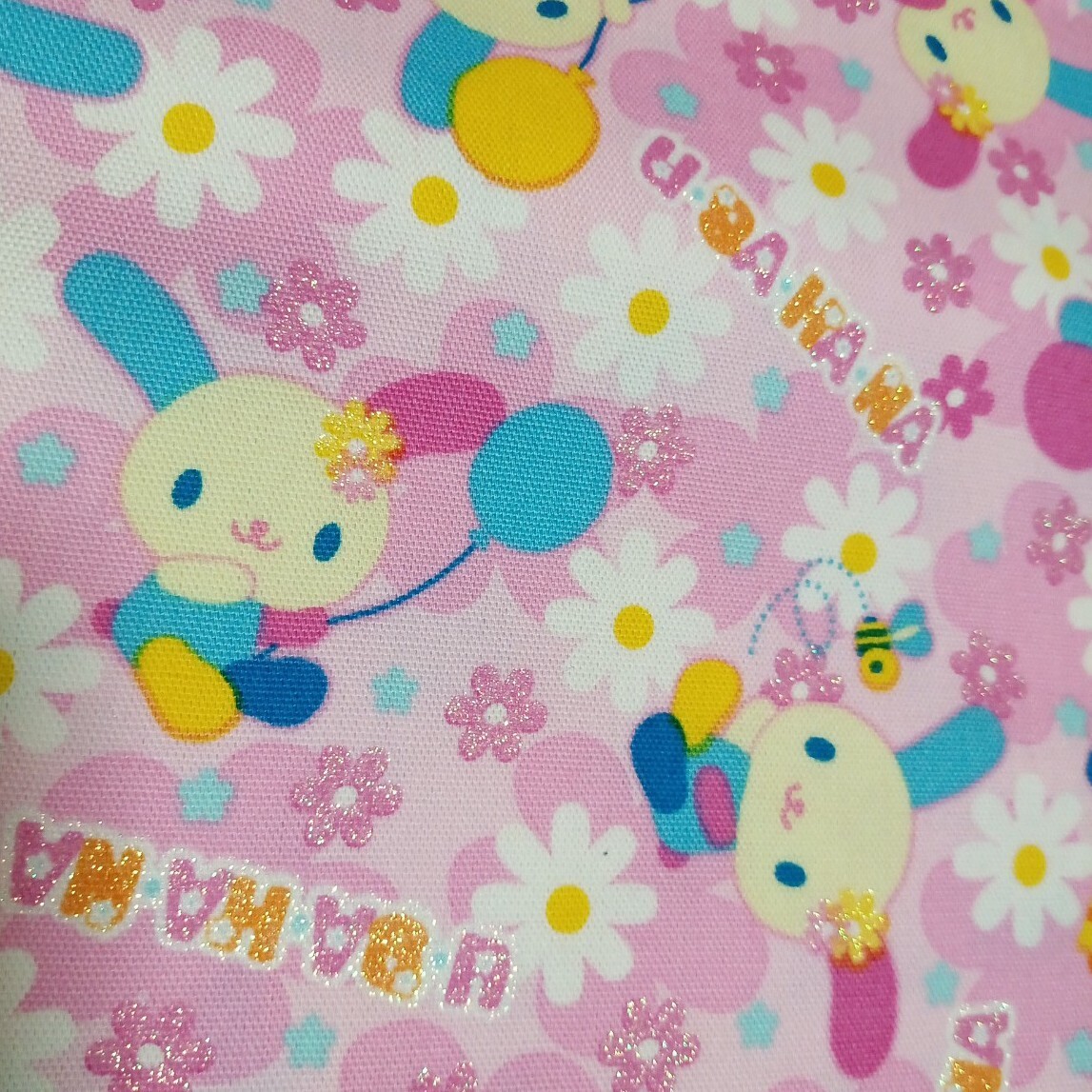 キキララ　生地　レトロ キキララ 生地 サンリオ 生地 激レア はぎれ 平成レトロ 1998年製