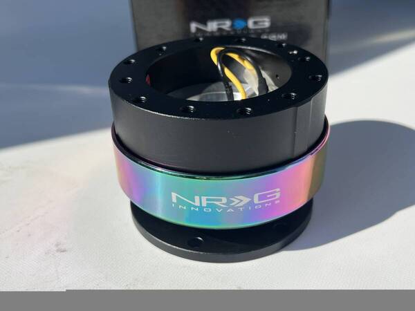 即納 NRG ステリング クイックリリース 黒/ネオクロ GEN2.0 Ding (レンチン音)USDM ドリフト レース SRK200BK-MC 国内在庫 正規物