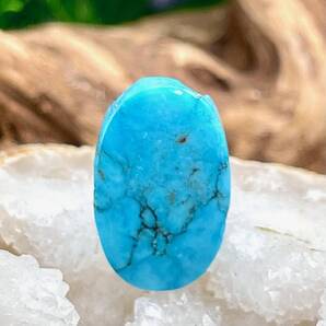 21.95ct 天然 アリゾナターコイズ ルース 未処理 トルコ石 S1008