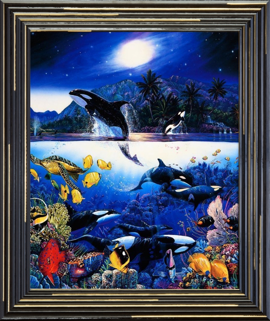 ラッセン 絵画 39.5×29.5cm 父の日 ギフト クリスチャン・リース