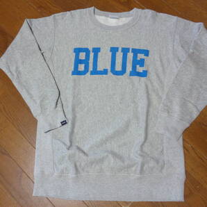 ★今週のみセール/Lサイズ/シップスSHIPS×チャンピオンChampion/コラボ別注/染込み/BLUE/リバースウィーブ/トレーナー/スウェット/グレー