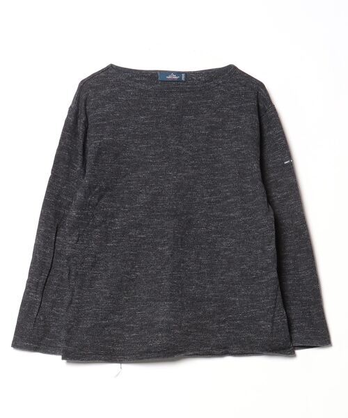 「SAINT JAMES」 刺繍長袖Tシャツ ML ブラック メンズ