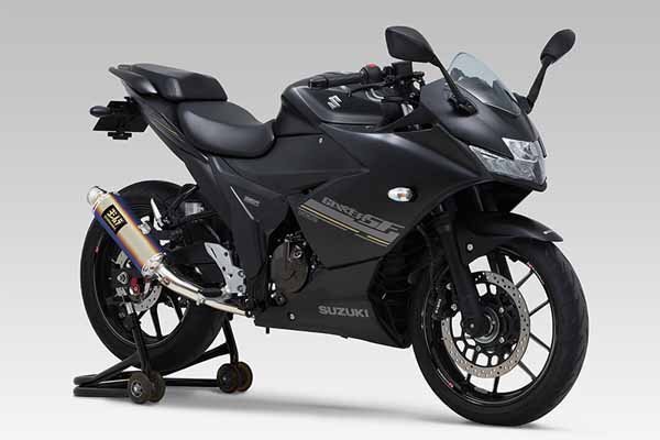 ヨシムラ ジクサー250/SF(23)フルエキマフラー 機械曲GP-MAGNUM105 チタンブルー 110A-12C-5U80B