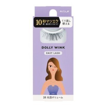未開封 新品 ドーリーウインク DOLLY WINK アイラッシュ EYELASHES 20 丸目ボリューム 10秒マツエク 部分用つけまつげ くり返しコ使用可能