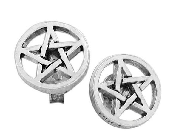 MM: Wiccan Pentacle Post Stud 伝統的な五芒星