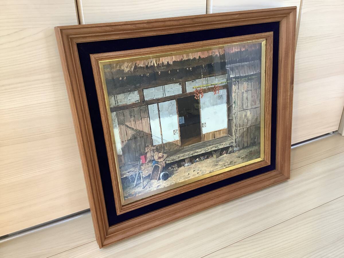 油彩　風景画 ヴェネチアの朝　大野勝博　真作　高級感　絵画 額縁 肉筆真作 額装 油彩 風景画 ヴェネチアの朝 大野勝博 真作 高級感 絵画 額縁 肉筆真