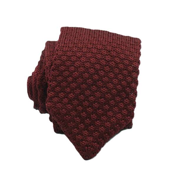 【新品】送料無料 Helios BLADE KNIT TIE WINE・ニットタイ・メンズ・ビジネス・フォーマル・カジュアル・冠婚葬祭・プレゼント・無地