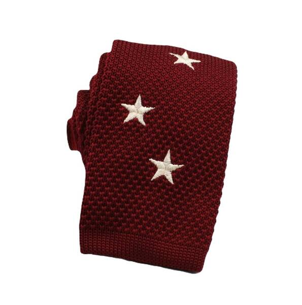 【新品】送料無料 Helios STAR KNIT TIE WINE・ニットタイ・メンズ・ビジネス・フォーマル・カジュアル・冠婚葬祭・プレゼント・星柄