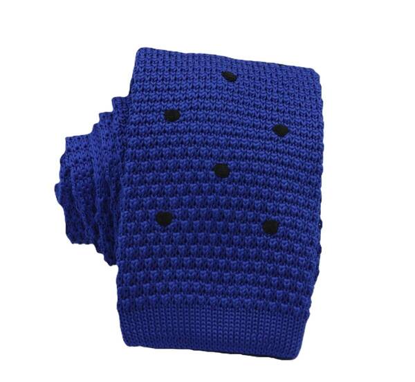 【新品】送料無料 Helios DOT KNIT TIE BLUE・ニットタイ・メンズ・ビジネス・フォーマル・カジュアル・冠婚葬祭・プレゼント・ドット