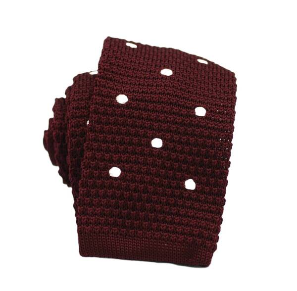 【新品】送料無料 Helios DOT KNIT TIE WINE・ニットタイ・メンズ・ビジネス・フォーマル・カジュアル・冠婚葬祭・プレゼント・ドット