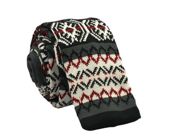 【新品】送料無料 Helios NATIVE KNIT TIE GRAY・ニットタイ・メンズ・ビジネス・フォーマル・カジュアル・冠婚葬祭・プレゼント・柄