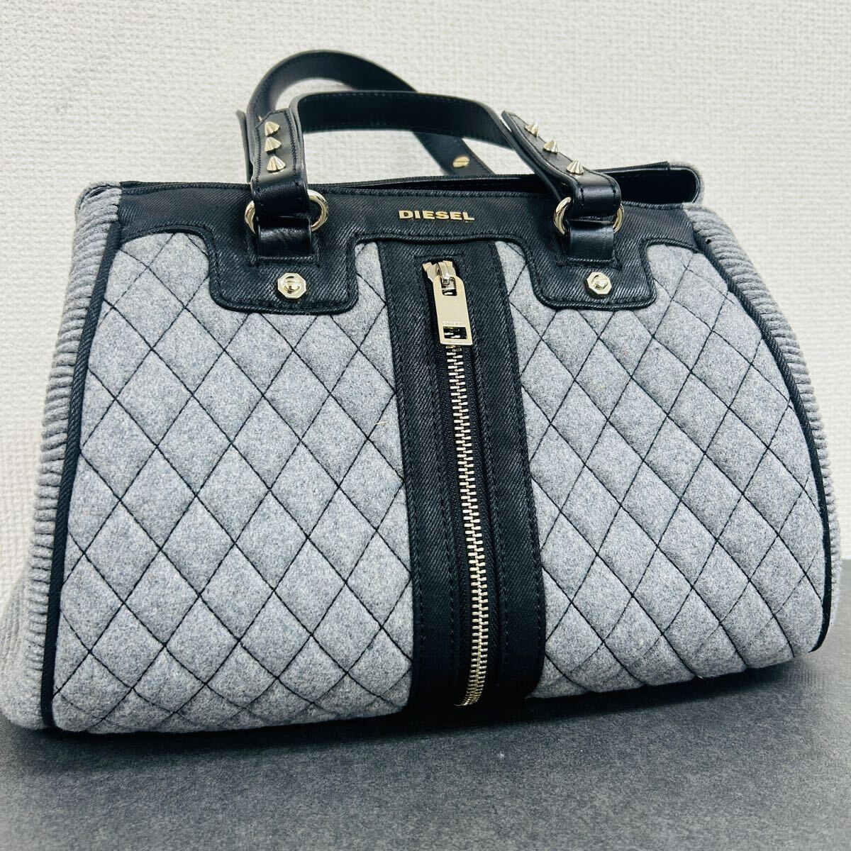 DIESEL ディーゼル ハンドバッグ ミニボストン キルティング