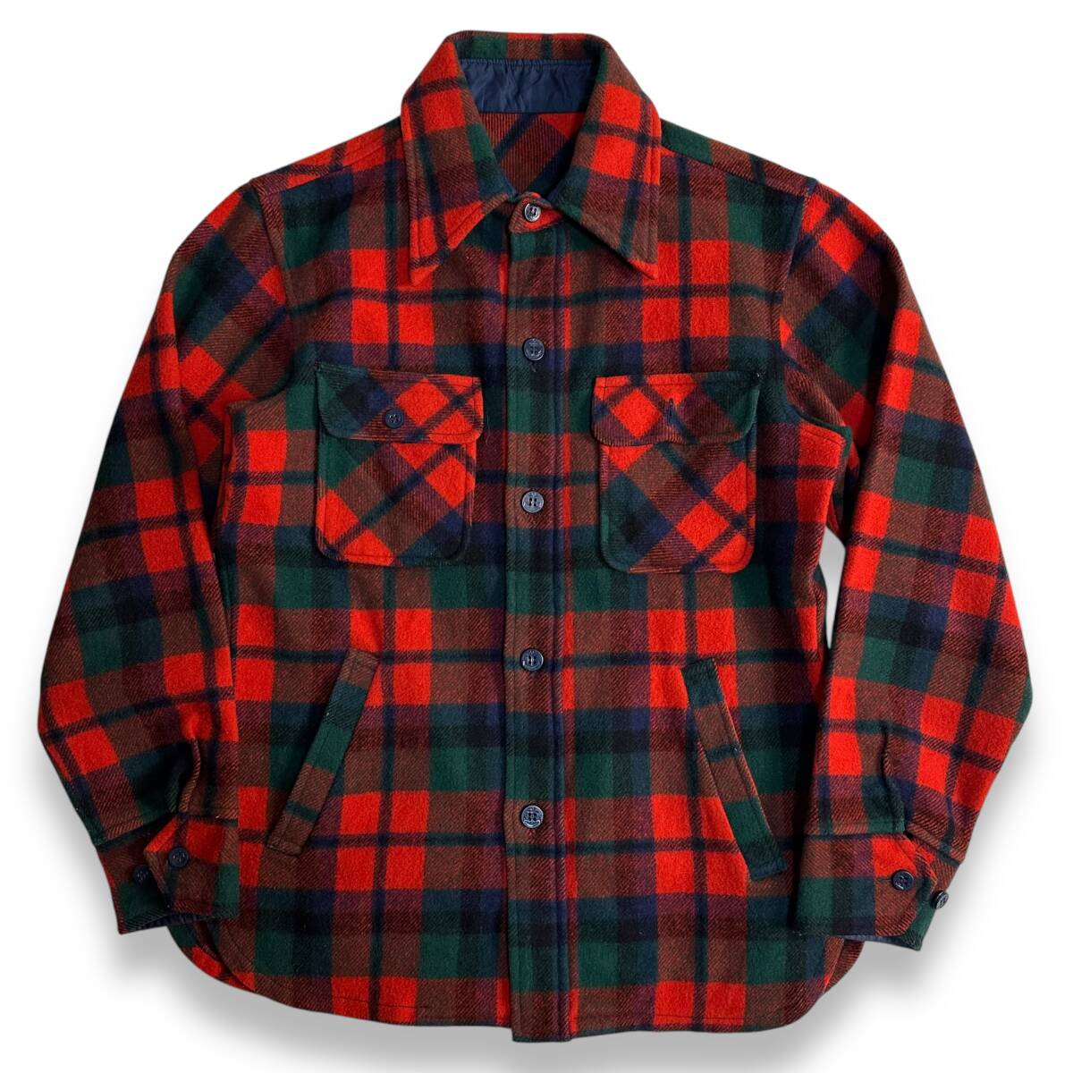 70's CPO Plaid Wool Shirt 70年代 CPOウールシャツ チェック柄