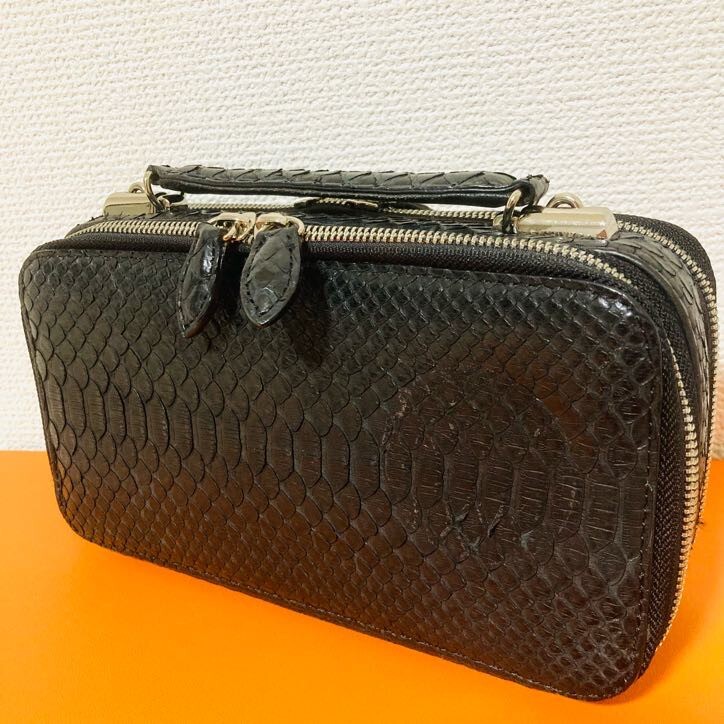 楽天市場】セカンドバッグ 財布付き セカンドバック パイソン 長