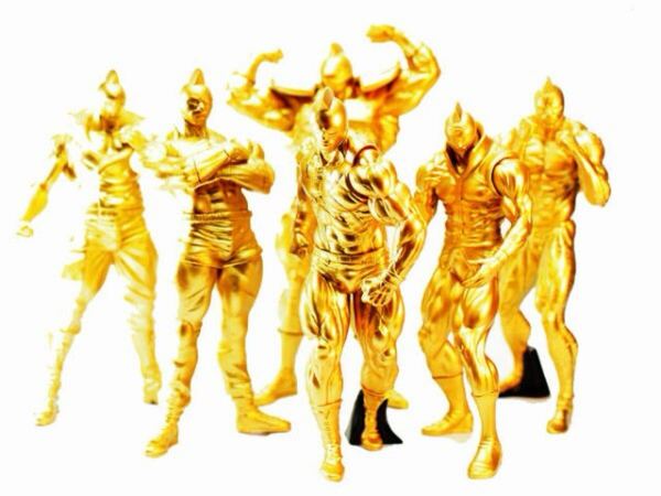 CCP CMC No.EX 運命の五王子 + キン肉マン KINスーツ フェイスフラッシュ ゴールドver. 7体コンプリートセット SpiceSeed スパイスシード
